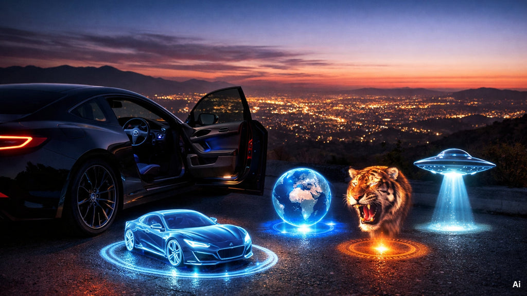 Are 3D Holographic Puddle Lights the Future of Car Personalization?