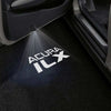 ACURA Acura ILX Door Stick On Puddle Lights Multiple Designs 2013–2022 Acura With ILX Word - 1 Pair 2 Doors