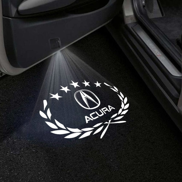 ACURA Acura Integra Door Stick On Puddle Lights Multiple Designs 2023–2025 Acura Logo 4 -1 Set - 2 Doors