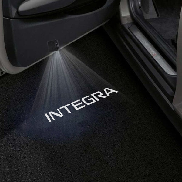 ACURA Acura Integra Door Stick On Puddle Lights Multiple Designs 2023–2025 Integra Word - 1 Pair 2 Doors