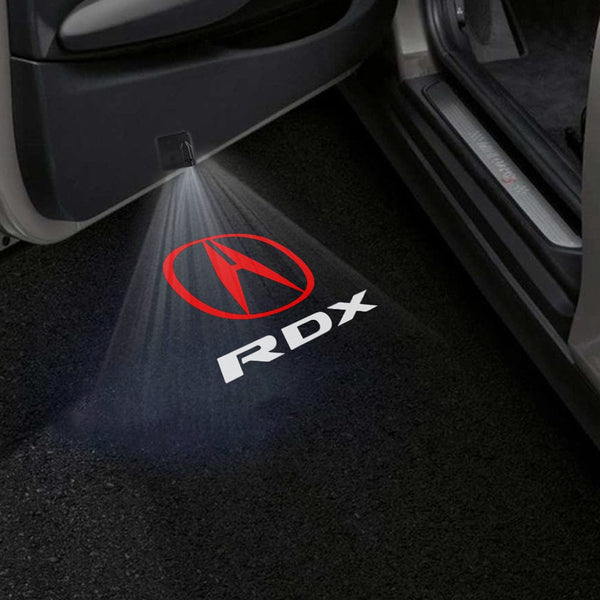 ACURA Acura RDX 1st Gen Door Stick On Puddle Lights Multiple Designs 2007–2012 Acura With RDX Logo 1 - 1 Pair 2 Doors