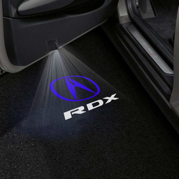 ACURA Acura RDX 1st Gen Door Stick On Puddle Lights Multiple Designs 2007–2012 Acura With RDX Logo 2 - 1 Pair 2 Doors