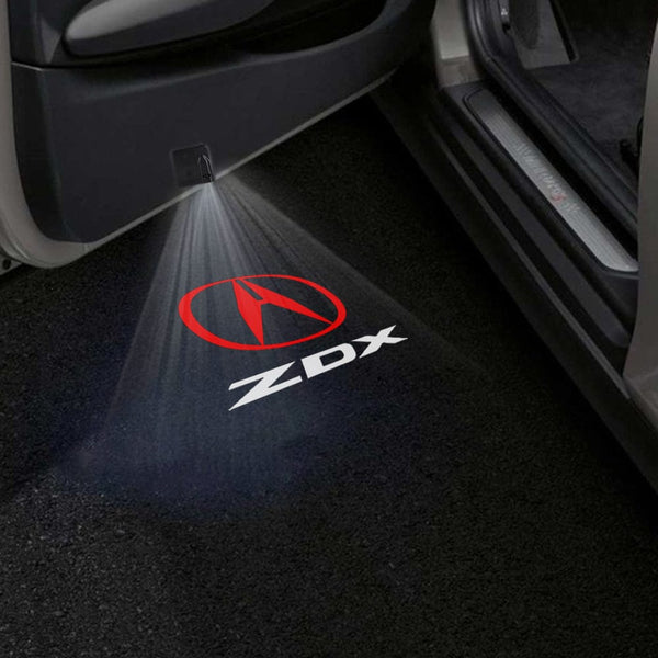 ACURA Acura ZDX 2nd Gen Door Stick On Puddle Lights Multiple Designs 2024-2025 Acura With ZDX Logo 1 - 1 Pair 2 Doors