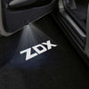 ACURA Acura ZDX 2nd Gen Door Stick On Puddle Lights Multiple Designs 2024-2025 ZDX Word - 1 Pair 2 Doors