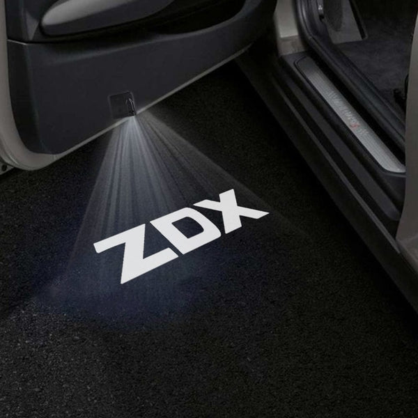 ACURA Acura ZDX 2nd Gen Door Stick On Puddle Lights Multiple Designs 2024-2025 ZDX Word - 1 Pair 2 Doors