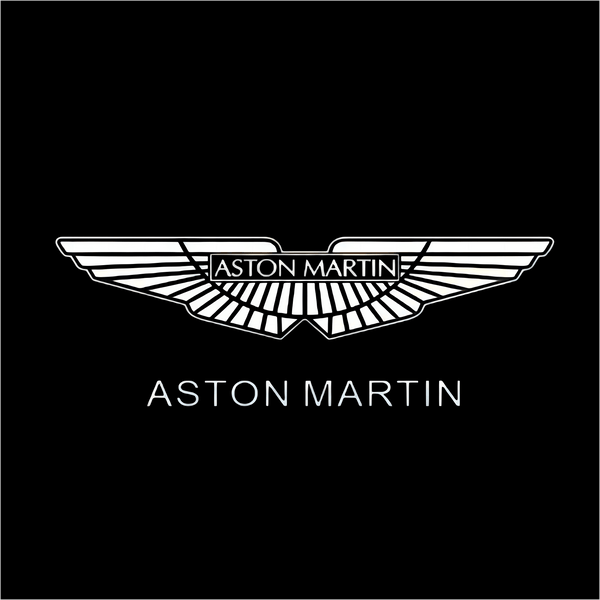 Aston Martin Aston Martin DB11 Premium Puddle Lights Multiple Designs 2016–2023 Aston Martin White Logo