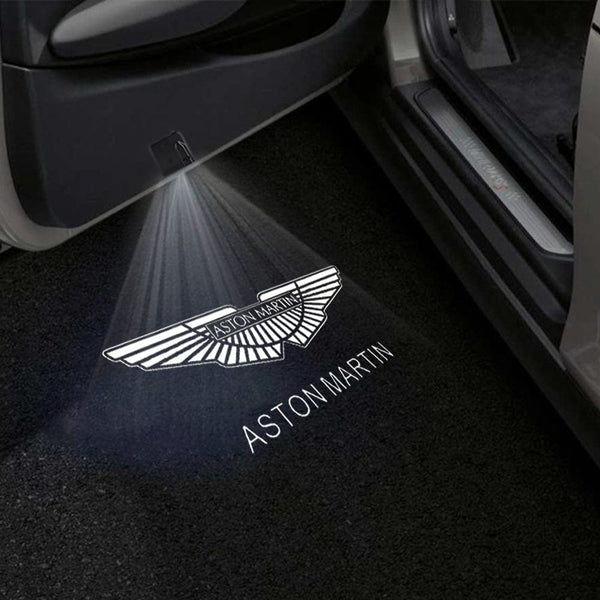 Aston Martin Aston Martin Universal Door Stick On Puddle Lights Multiple Designs Aston Martin Logo 2 - 1 Pair 2 Doors
