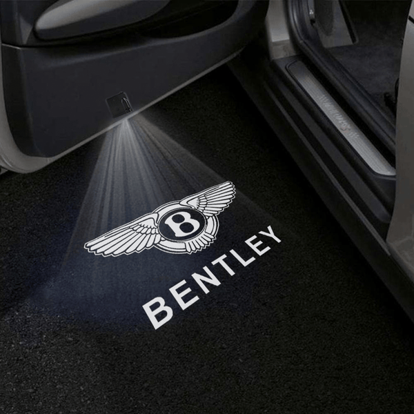 BENTLEY Bentley Universal Door Stick On Puddle Lights Multiple Designs Bentley Logo 1 - 1 Pair 2 Doors