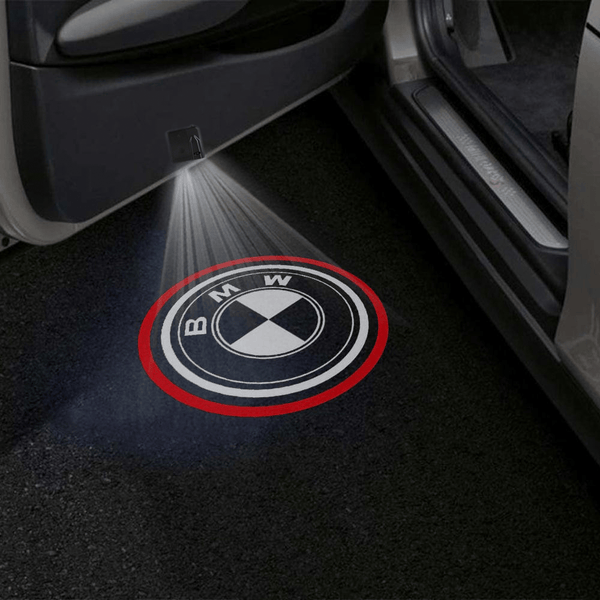 BMW BMW Universal Door Stick On Puddle Lights Multiple Designs BMW Logo 2 - 1 Pair 2 Doors