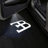 Bugatti Bugatti Divo 1st Gen Door Stick On Puddle Lights Multiple Designs 2019-2021 Bugatti Logo 3 - 1 Set - 2 Doors