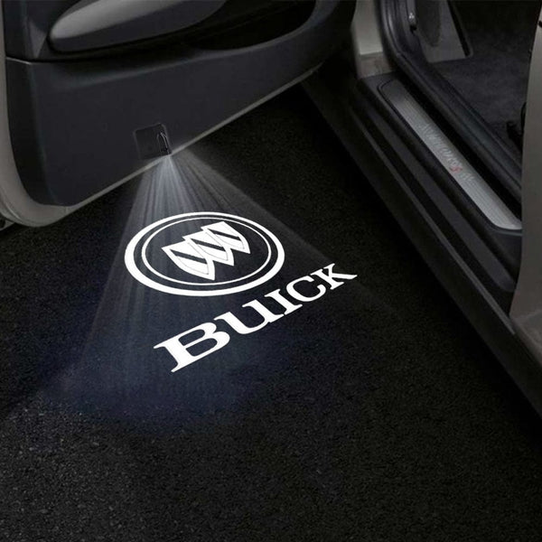 Buick Buick Enclave 1st/3rd Gen Door Stick On Puddle Lights Multiple Designs 2008-2025 BUICK Logo 1 - 1 Set - 2 Doors