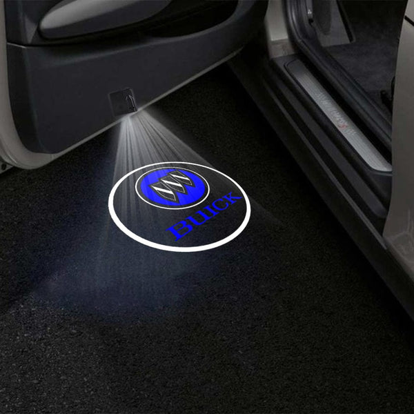 Buick Buick Enclave 1st/3rd Gen Door Stick On Puddle Lights Multiple Designs 2008-2025 BUICK Logo 3 - 1 Set - 2 Doors