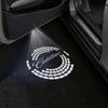 CADILLAC Cadillac DTS Door Stick On Puddle Lights Multiple Designs 2006–2011 Cadillac Logo 3 - 1 Set - 2 Doors