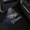CADILLAC Cadillac DTS Door Stick On Puddle Lights Multiple Designs 2006–2011 Cadillac Logo 5 - 1 Set - 2 Doors