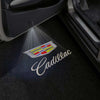 CADILLAC Cadillac Escalade 2nd/3rd Gen Door Stick On Puddle Lights Multiple Designs 2001-2014 Cadillac Logo 4 - 1 Set - 2 Doors