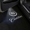 CADILLAC Cadillac XLR Door Stick On Puddle Lights Multiple Designs 2004–2009 Cadillac Logo 1 - 1 Set - 2 Doors