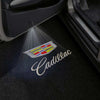 CADILLAC Cadillac XLR Door Stick On Puddle Lights Multiple Designs 2004–2009 Cadillac Logo 4 - 1 Set - 2 Doors