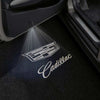 CADILLAC Cadillac XLR Door Stick On Puddle Lights Multiple Designs 2004–2009 Cadillac Logo 5 - 1 Set - 2 Doors