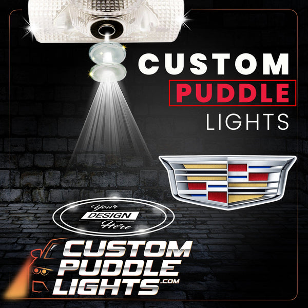 CADILLAC Custom Side Wing Mirror Projector Puddle Lights for Cadillac Escalade ESV - 2015-2025 Custom Design + 1 Set - 2 Lights