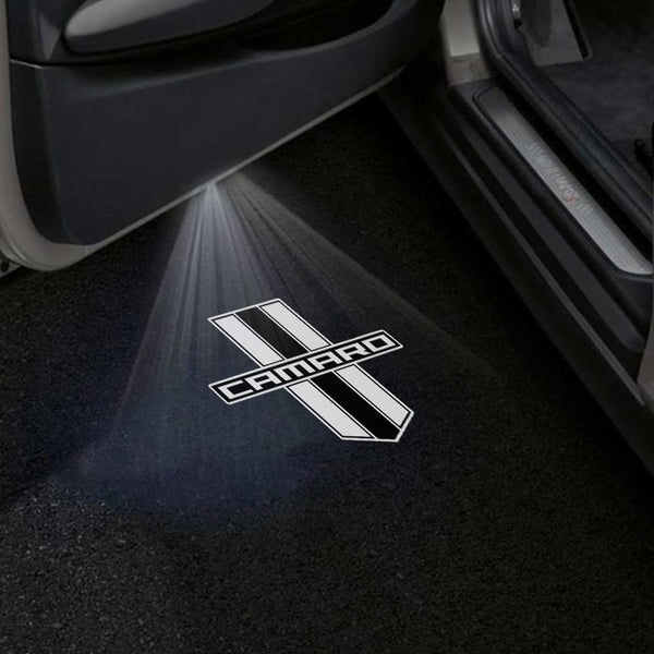 Chevrolet Gobo Puddle Lights Various Designs LED Projectors for Chevrolet Camaro Chevrolet Camaro Logo - 1 Pair 2 Doors