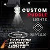 Custom Puddle Lights Custom Door Stick On Projector Puddle Lights for Rivian Custom Design + 1 Set - 2 Doors