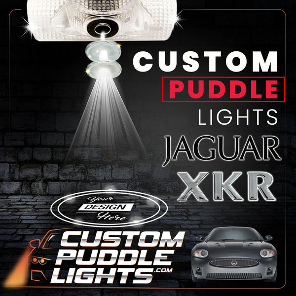Custom Puddle Lights Custom LED Courtesy Door Projector Puddle Lights for Jaguar XK/XKR 2006-2014 Custom Design + 1 Pair 2 Doors