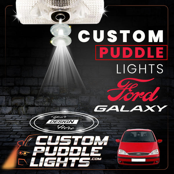 Custom Puddle Lights Custom LED Courtesy Dooyr Projector Puddle Lights for Ford Galaxy 1995-2010 Custom Design + 1 Pair 2 Doors