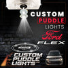 Custom Puddle Lights Custom Side Wing Mirror Projector Puddle Lights for Ford Flex 2009-2019 Custom Design + 1 Pair 2 Doors