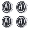 Custom Puddle Lights Premium LED Floating Wheel Logo Center Center Hub Caps Multiple Designs for Acura Acura- Cap Size: 69 mm / White