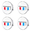 Custom Puddle Lights Premium LED Floating Wheel Logo Center Hub Caps Multiple Designs for Chevrolet Camaro Chevrolet Camaro - Cap Size: 54 mm / White