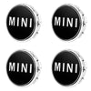 Custom Puddle Lights Premium LED Floating Wheel Logo Center Hub Caps Multiple Designs for MINI MINI Original Logo - Cap Size: 56 mm / White