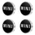 Custom Puddle Lights Premium LED Floating Wheel Logo Center Hub Caps Multiple Designs for MINI MINI Original Logo - Cap Size: 56 mm / White
