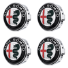 Custom Puddle Lights Premium LED Floating Wheel Logo Hub Caps Multiple Design for Alfa Romeo Alfa Romeo / White / 60 mm
