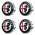 Custom Puddle Lights Premium LED Floating Wheel Logo Hub Caps Multiple Design for Alfa Romeo Alfa Romeo / White / 60 mm
