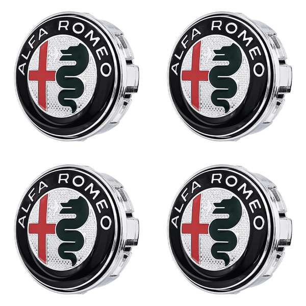 Custom Puddle Lights Premium LED Floating Wheel Logo Hub Caps Multiple Design for Alfa Romeo Alfa Romeo / White / 60 mm