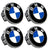 Custom Puddle LightsPremium LED Floating Wheel Logo Hub Caps Multiple Design for BMW BMW Logo / White / 56mm