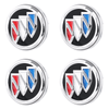 Custom Puddle Lights Premium LED Floating Wheel Logo Hub Caps Multiple Design for Buick Small Buick Black Logo / White / 66 mm