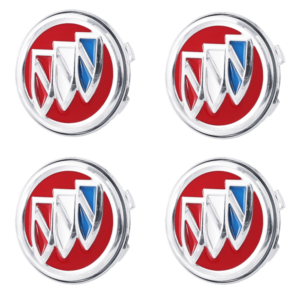 Custom Puddle Lights Premium LED Floating Wheel Logo Hub Caps Multiple Design for Buick Small Buick RedLogo / White / 66 mm