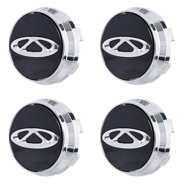 Custom Puddle Lights Premium LED Floating Wheel Logo Hub Caps Multiple Design for Chery Chery / White / 60 mm