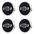 Custom Puddle Lights Premium LED Floating Wheel Logo Hub Caps Multiple Design for Chevrolet Chevrolet Black Logo / White / 54 mm