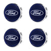 Custom Puddle Lights Premium LED Floating Wheel Logo Hub Caps Multiple Design for Ford FORD BlueLogo / White / 54 mm