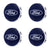 Custom Puddle Lights Premium LED Floating Wheel Logo Hub Caps Multiple Design for Ford FORD BlueLogo / White / 54 mm