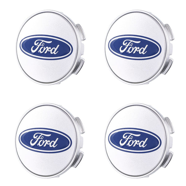 Custom Puddle Lights Premium LED Floating Wheel Logo Hub Caps Multiple Design for Ford FORD Explorer / White / 54 mm
