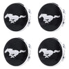 Custom Puddle Lights Premium LED Floating Wheel Logo Hub Caps Multiple Design for Ford FORD Mustang / White / 54 mm