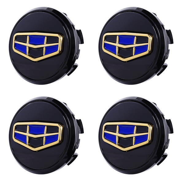 Custom Puddle Lights Premium LED Floating Wheel Logo Hub Caps Multiple Design for Geely Geely Black Logo / White / 58 mm
