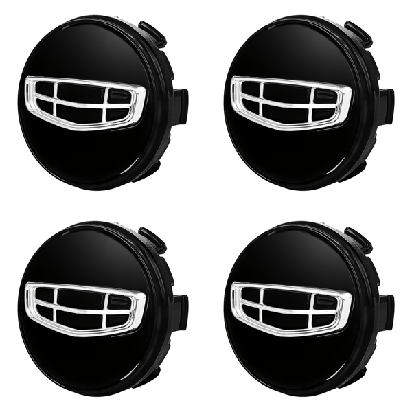 Custom Puddle Lights Premium LED Floating Wheel Logo Hub Caps Multiple Design for Geely Geely New Black Logo / White / 58 mm
