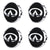 Custom Puddle Lights Premium LED Floating Wheel Logo Hub Caps Multiple Design for Infiniti Infiniti Black Logo / White / 54 mm