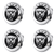 Custom Puddle Lights Premium LED Floating Wheel Logo Hub Caps Multiple Design for Jaguar Jaguar Black Logo / White / 59 mm