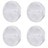 Custom Puddle Lights Premium LED Floating Wheel Logo Hub Caps Multiple Design for Jeep JEEP Silver Logo / White / 60 mm