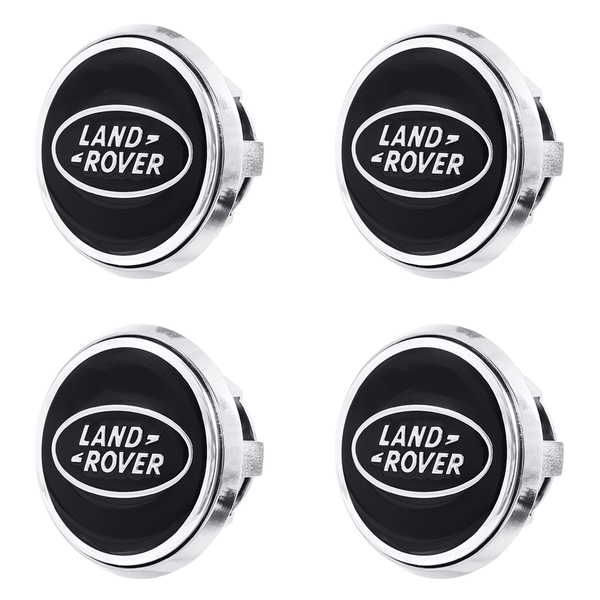 Custom Puddle Lights Premium LED Floating Wheel Logo Hub Caps Multiple Design for Land Rover Land Rover Black Logo / White / 62 mm